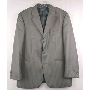 Circo L A Moda Men’s Sport Coat Jacket Suit 42R/36W Design In Italy Gray Pockets